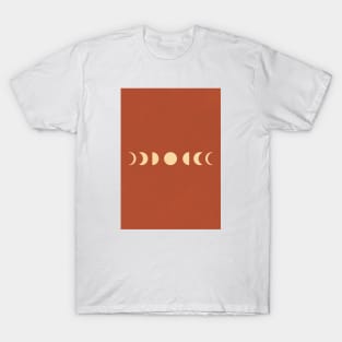 Moon Phase, Lunar, Boho, Bohemian T-Shirt